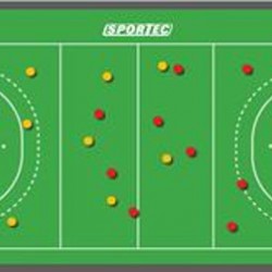 Magnetisch Coachbord Hockey 60x45cm